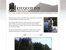 Tablet Screenshot of kyuquotinn.com